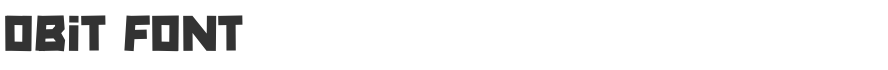 Obit Font