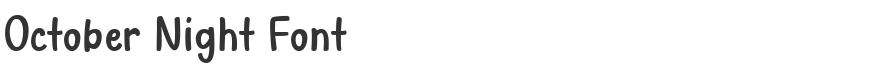 October Night Font