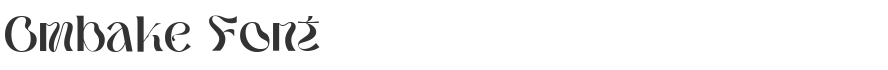 Ombake Font