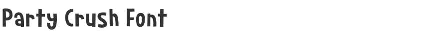 Party Crush Font