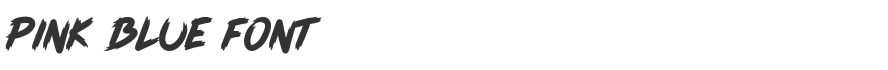 Pink Blue Font