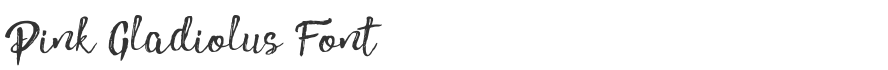 Pink Gladiolus Font