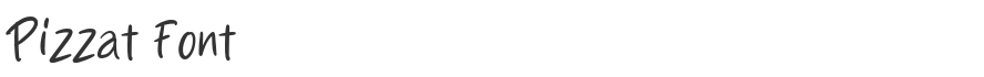Pizzat Font