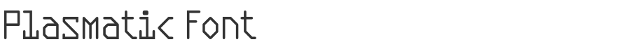 Plasmatic Font