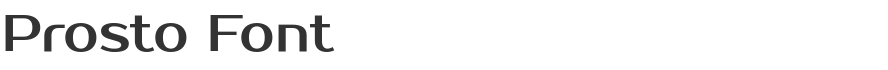 Prosto Font