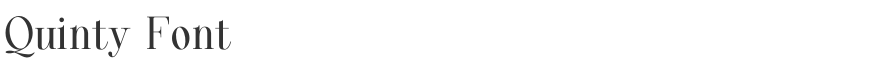 Quinty Font