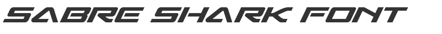 Sabre Shark Font