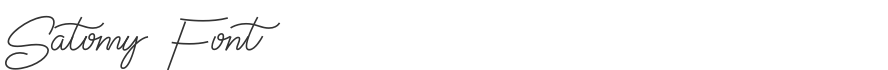 Satomy Font
