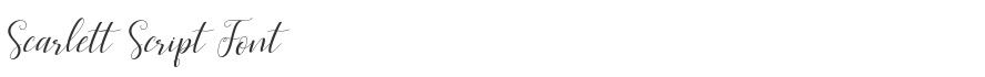 Scarlett Script Font