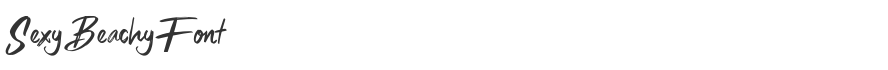 Sexy Beachy Font