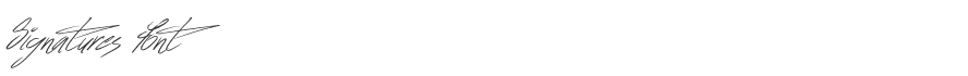 Signatures Font