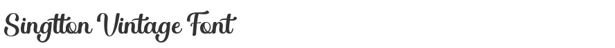 Singtton Vintage Font