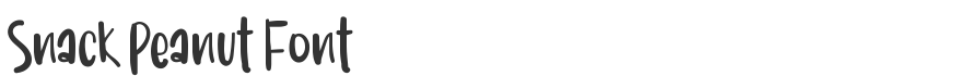 Snack Peanut Font