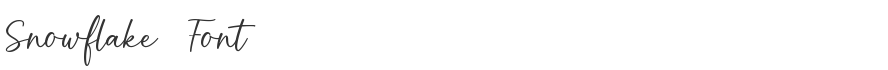 Snowflake Font