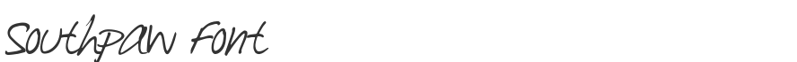 Southpaw Font