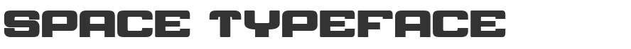 Space Typeface