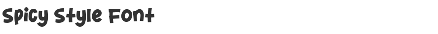 Spicy Style Font