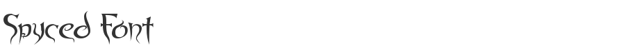 Spyced Font
