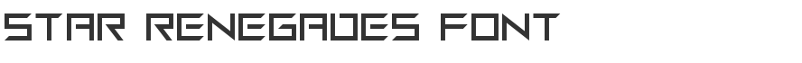 Star Renegades Font