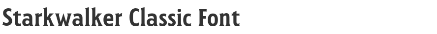 Starkwalker Classic Font