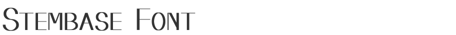 Stembase Font