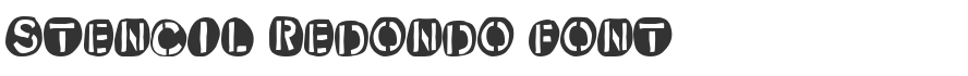 Stencil Redondo Font
