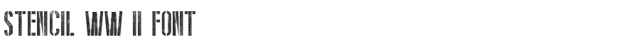 Stencil WW II Font