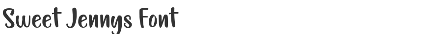 Sweet Jennys Font