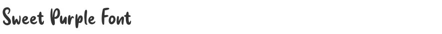 Sweet Purple Font
