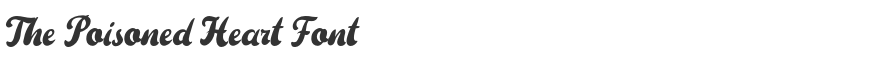 The Poisoned Heart Font