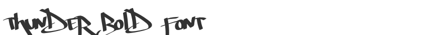 Thunder Bold Font