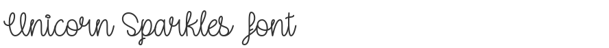 Unicorn Sparkles Font
