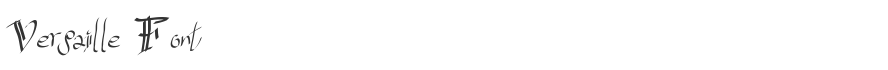 Versaille Font