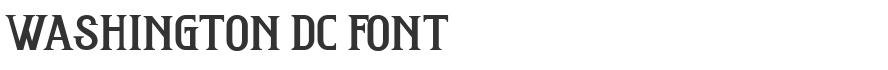 Washington DC Font