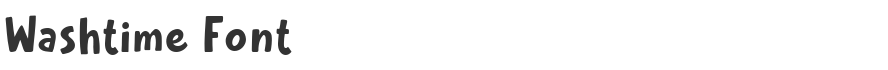 Washtime Font
