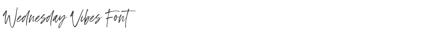 Wednesday Vibes Font