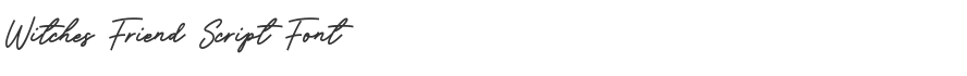 Witches Friend Script Font