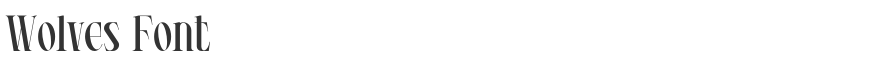 Wolves Font