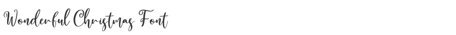 Wonderful Christmas Font