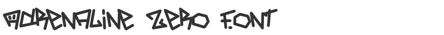 Adrenaline Zero Font