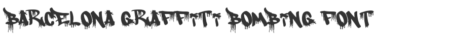 Barcelona Graffiti Bombing Font