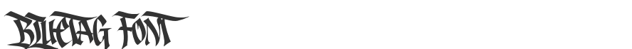Bluetag Font