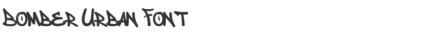 Bomber Urban Font