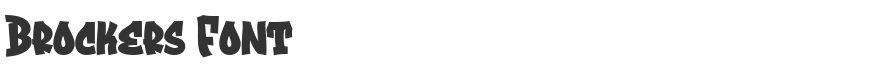 Brockers Font