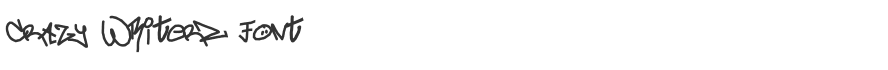 crAzy WRiterZ Font