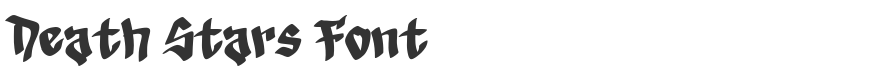 Death Stars Font