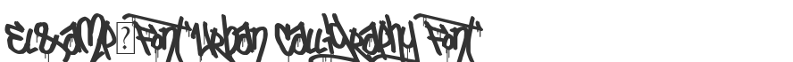 El&Font Urban Calligraphy Font
