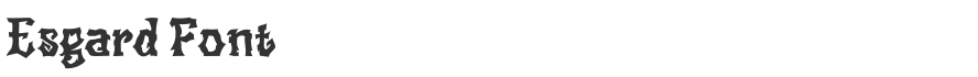 Esgard Font