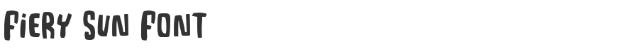 Fiery Sun Font