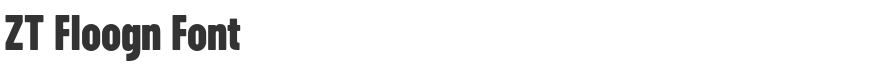 ZT Floogn Font